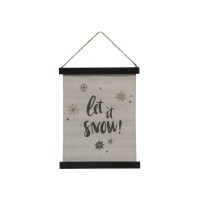 Leinwandbild "Let it Snow" - 24x29 cm von Chic Antique 