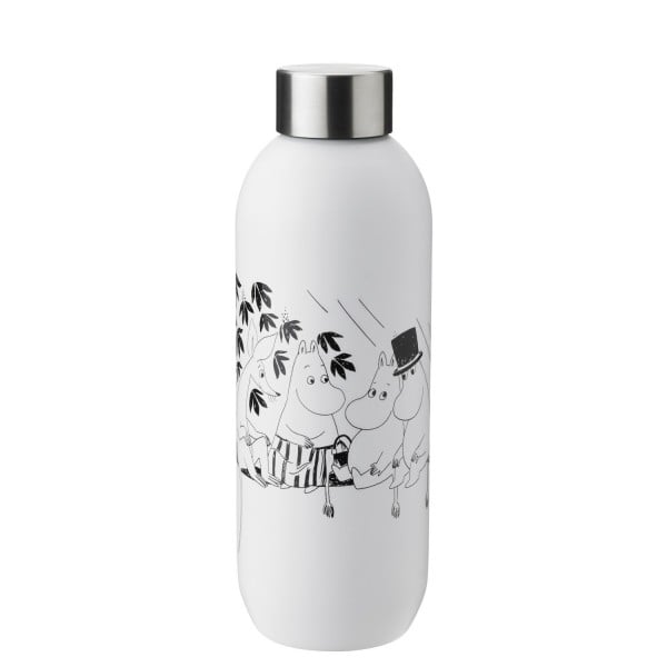 Trinkflasche &quot;Keep Cool - Moomin&quot; - 750ml (Soft White) von Stelton