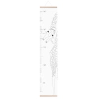 Messlatte "Giraffe" - 100x19,5 cm (Weiß) von Eulenschnitt