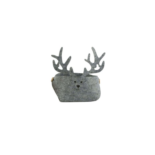 Filzschale "Deer" - 17x17x17 cm (Grau) von Hoff