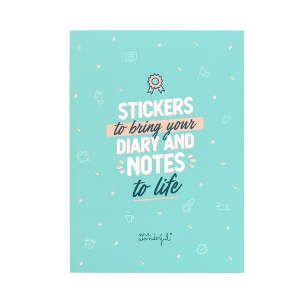mr* wonderful "Stickers to bring your Diary an notes to life"