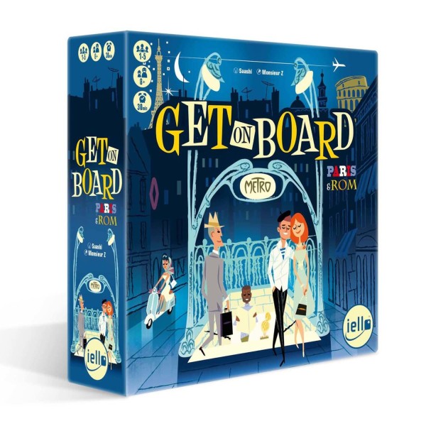 Gesellschaftsspiel "Get on Board #2: Paris & Rom" von iello