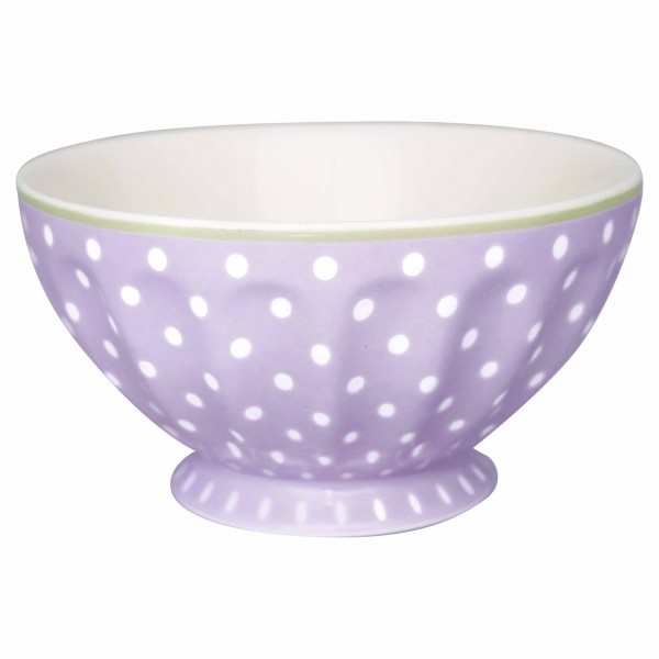 Getupfte French Bowl von GreenGate - in Lavendel