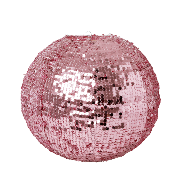 rice Lampenschirm "Pailetten" (Pink)