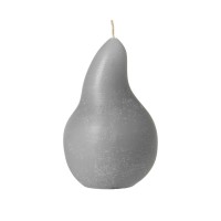 Figur-Kerze "Fruit - Birne" - 14 cm (Taube Grey) von Broste Copenhagen