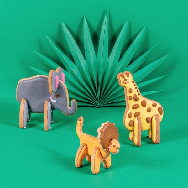 Keksausstecher-Set "3D Safari" von Chefclub Kids
