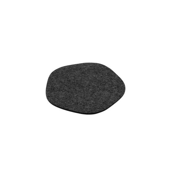 Filz-Untersetzer "Pebble" - 20 cm (Dunkelgrau/Graphit) von HEY-SIGN