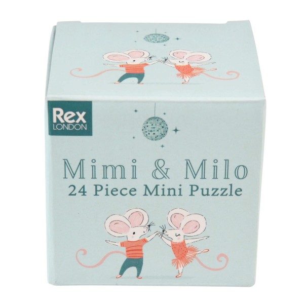 Mini-Puzzle "Mimi and Milo" - 15x15 cm (Bunt) von Rex London