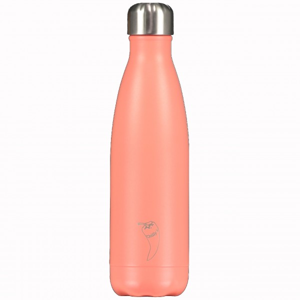 CHILLY&#039;S Bottle Isolierflasche &quot;Pastell Koralle&quot; - 500 ml (Orange)