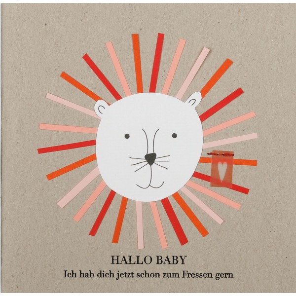 Grußkarte "Hallo Baby" von räder Design