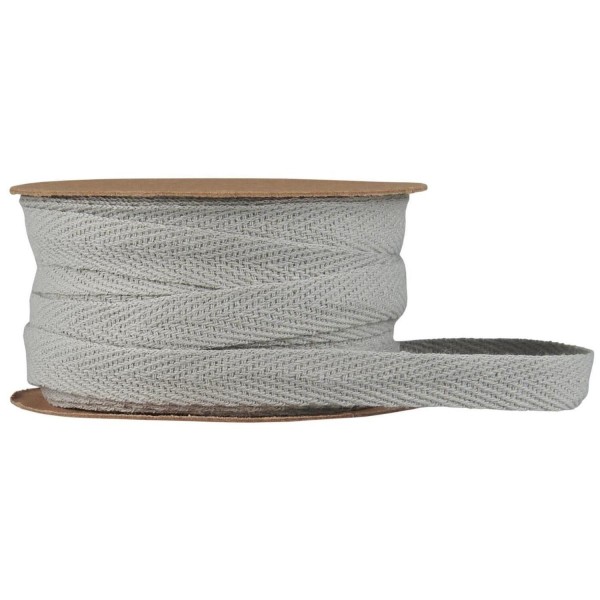 Ib Laursen Baumwollband auf Spule - 5 m (Ash Grey)