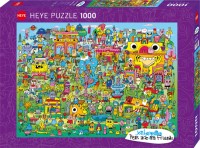 Puzzle "Doodle Village PENS ARE MY FRIENDS Standard" - 1000 Teile von Heye