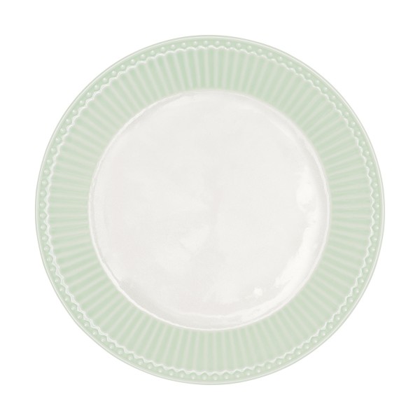 Pastellgrüner Teller aus Porzellan - GreenGate "Alice"