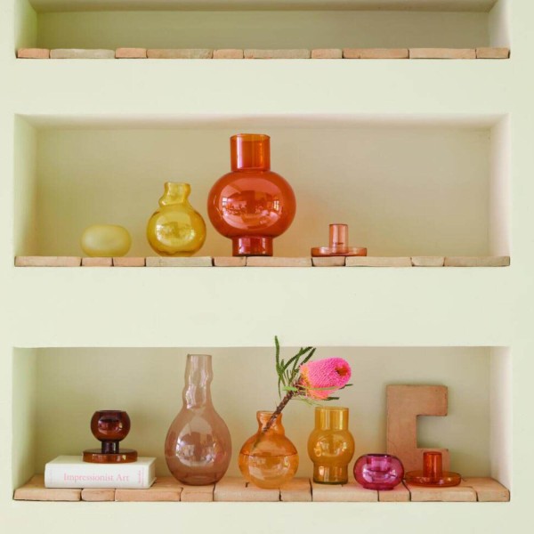 Glas-Vase "Quirky C" (Orange) von Urban Nature Culture