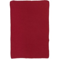 Ib Laursen Handtuch gestrickt - 40x60 cm (Rot)