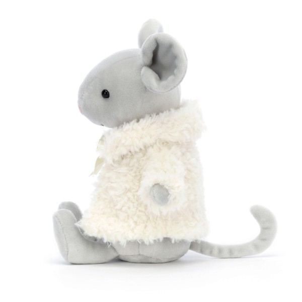 Jellycat Kuscheltier Maus "Comfy Coat" (Grau, Weiß)
