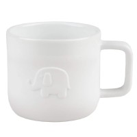 Kindergeschirr Tasse aus Prozellan "KIDS - Elefant" (Weiß) von räder Design