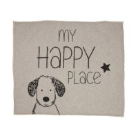 Hundematte "My Happy Place" - 80x70 cm (Grau) von David Fussenegger