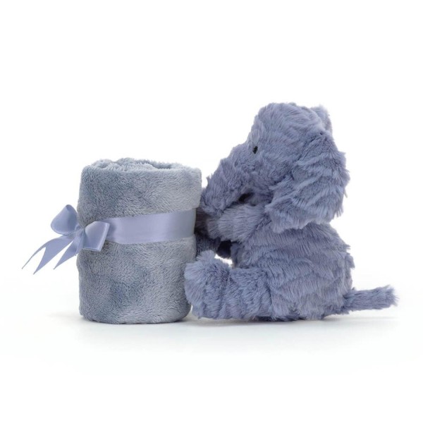 Jellycat Kuscheltier Elefant mit Schmusedecke "Fuddlewuddle Soother" (Blau)