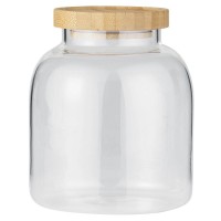 Ib Laursen Glas mit Bambusdeckel - 1200 ml