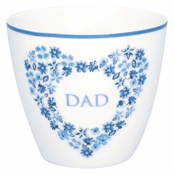 GreenGate Latte Cup "Dad Heart" (Blue)