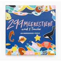 Puzzle "299 Meerestiere und 1 Taucher" von Laurence King