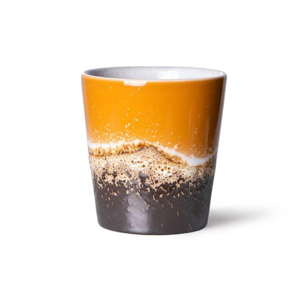 Kaffeetasse ohne Henkel "70s ceramics" (Fire) von HKliving