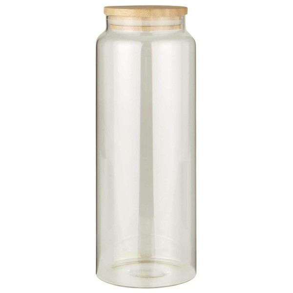 Ib Laursen Glaskrug mit Bambusdeckel - 1,75 l (Transparent/Natur)