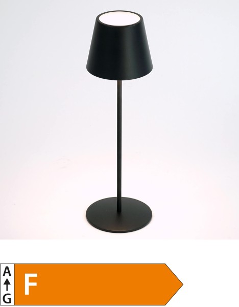 LED Tischleuchte "Lys" - 12x38 cm (Schwarz) von Voß