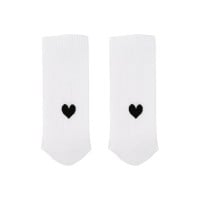 Socken "Herz" (Weiß) von Eulenschnitt