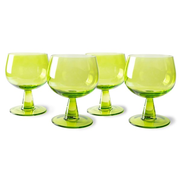 Weinglas "The Emeralds" im 4er-Set - 11,5 cm (Lime Green) von HKliving