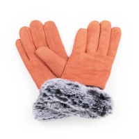 Powder Handschuhe "Penelope Faux Suede" (Coral)
