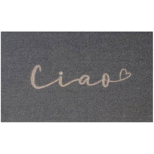 Fußmatte "Ciao" - 45 x 75 cm (Grau) von Gift Company