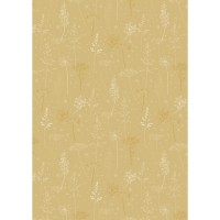 Ib Laursen Papierrolle "Mustard Grass and Umbels" - 5 m (Weiß)