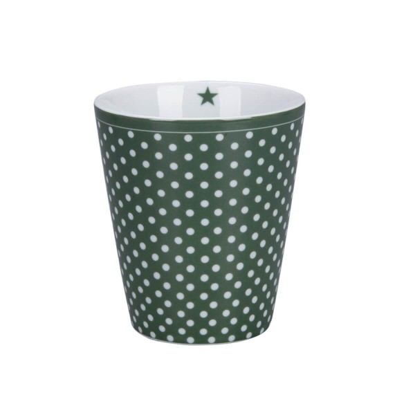 Krasilnikoff Happy Mug "Micro Dots" (Olive Green)