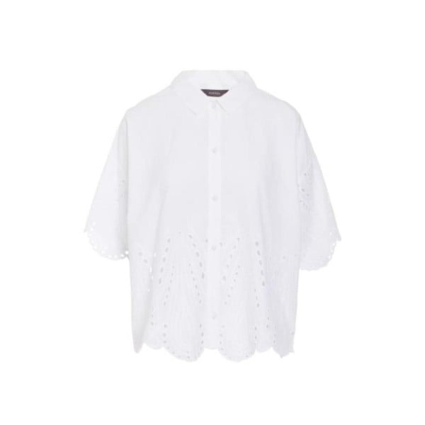 Spitzen-Shirt "Suki Tilia" (Pure White) von Essenza
