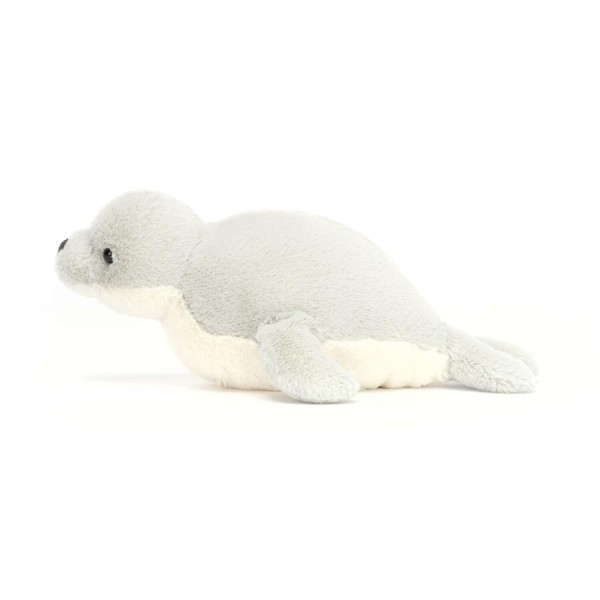 Jellycat Kuscheltier Seehund "Skidoodle" - 16 cm (Weiß/Grau) 