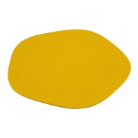 Filz-Teppich "Pebble" - 150cm (Gelb/Curry) von HEY-SIGN