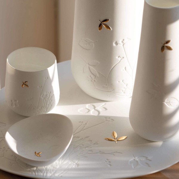 Mini-Vase "LIVING - Porzellangeschichten" (Weiß) von räder Design