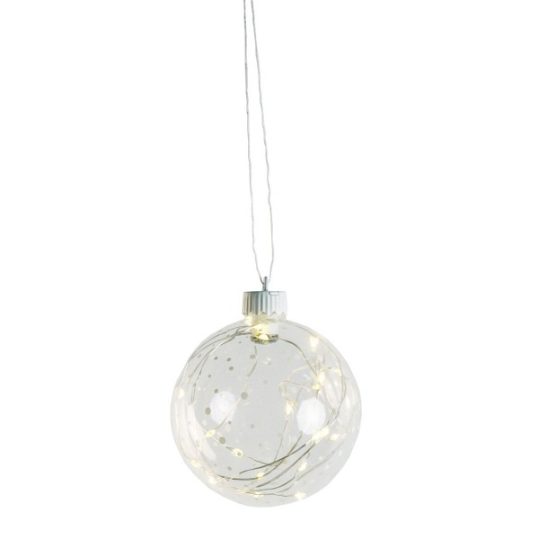 LED-Lichtkugel "WUNDERKUGEL - Punkte" (Klar/Silber) von räder Desgin