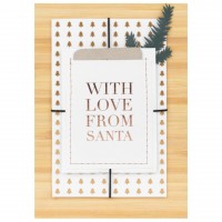 Weihnachtskarte "With love from santa" von räder Design