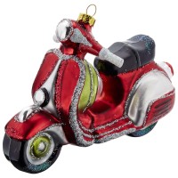 Weihnachtsanhänger "Motorroller" (Rot) von Gift Company