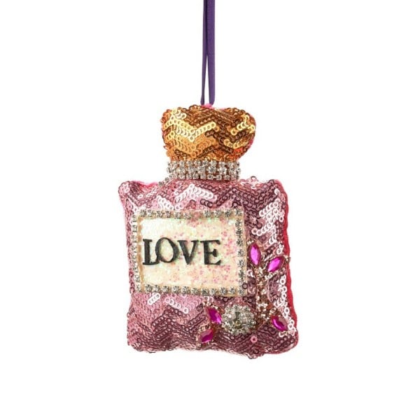 Weihnachtsanhänger "Parfum" (Rosa) von Gift Company