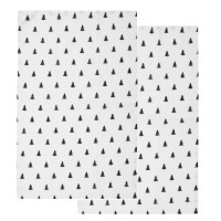Geschirrtücher aus Leinen "Tannen" im 2er-Set - 70x45 cm (Weiß) von Eulenschnitt
