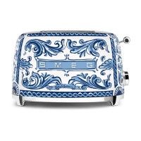 smeg 2-Schlitz-Toaster "Dolce & Gabbana" - 19,5x31x20 cm (Blu Mediterraneo)